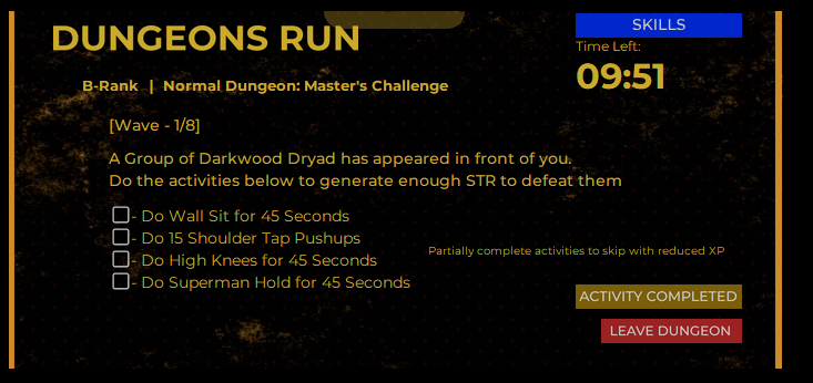 Manwha dungeon run